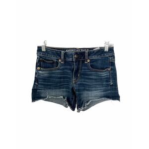 American Eagle Super Stretch Shortie Denim Shorts Blue Size 2